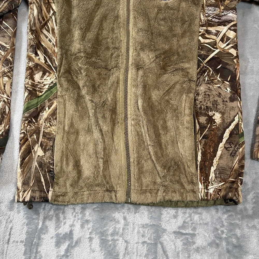 Banded Womens Realtree MAX-5 Camo Full Zip Fleece Jacket Sherpa Hybrid Small - Picture 3 of 8